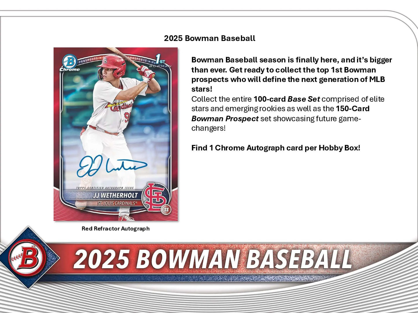 2025 Topps Bowman Baseball Hobby Box - Sports Cards - Baseball Sealed