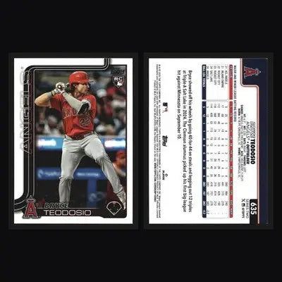 2025 Topps Bryce Teodosio #635 Los Angeles Angels RC - Baseball Card Single
