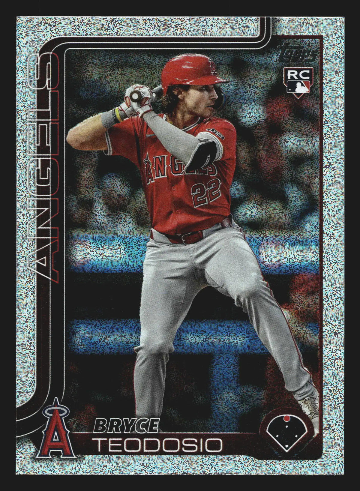 2025 Topps Bryce Teodosio #635 Sandglitter Los Angeles Angels RC - Baseball Card Single