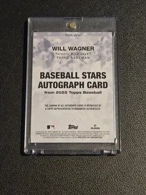 2025 Topps #BSA-WW Will Wagner Baseball Stars Autographs (Series One) - Baseball Card Single