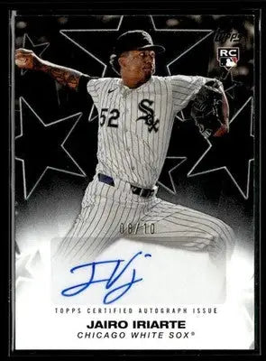 2025 Topps #BSA2-JIR Jairo Iriarte Baseball Stars Auto Black (Series Two) #/10 - Baseball Card Single