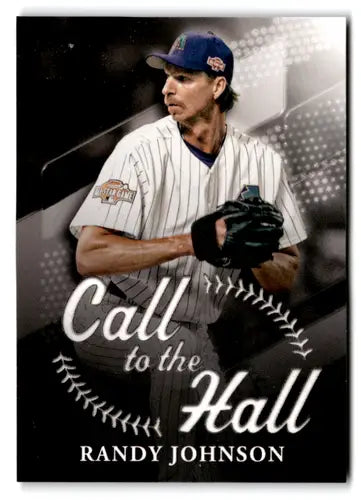 Original gloss baseball trading card featuring Randy Johnson from 2025 Topps Call to the Hall CTH-1 Randy Johnson NM-MT Diamondbacks