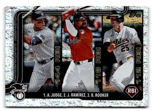 2025 Topps Celebration Confetti #29 Aaron Judge/Brent Rooker/Jose Ramir ID:78849 - Baseball Card Single
