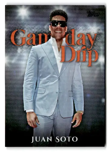 2025 Topps Celebration Gameday Drip Orange #GD-11 Juan Soto NM-MT 06/25 ID:78872 - Baseball Card Single