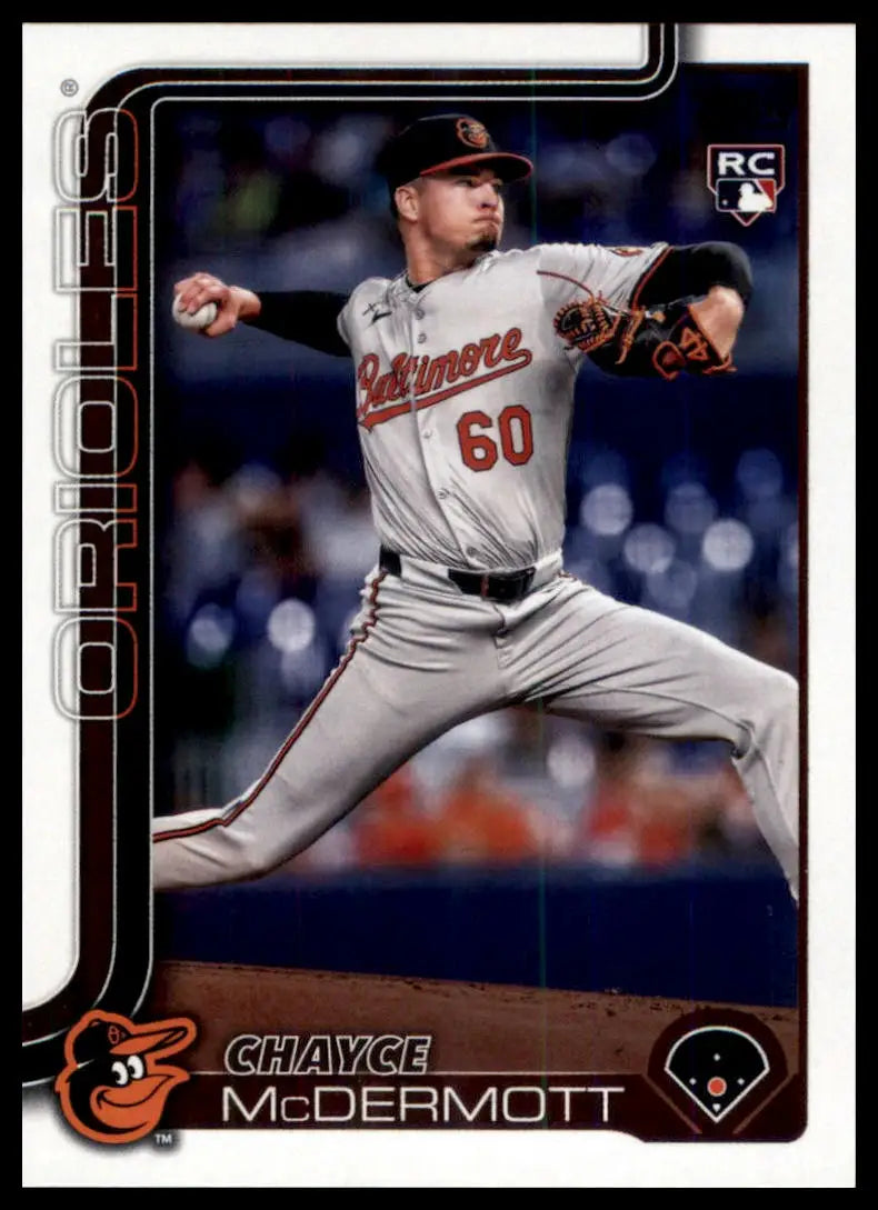 2025 Topps Chayce McDermott RC 32 Baltimore Orioles NM - Baseball Card Single