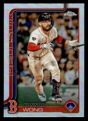 2025 Topps Chrome #10 Connor Wong Refractors - Baseball Card Single