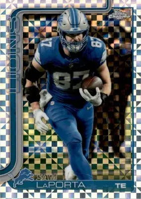 2025 Topps Chrome #100 Sam LaPorta X-Fractor