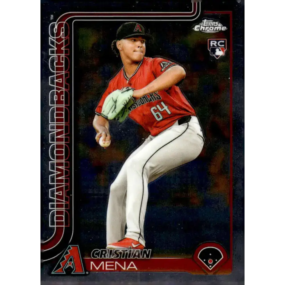 2025 topps Chrome #102 Cristian Mena NM-MT RC Rookie Arizona Diamondbacks Baseball Card - Baseball Card Single