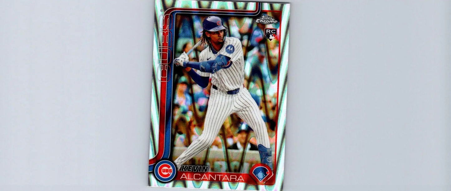 Shiny 2025 Topps Chrome Michael Helman Raywave Refractors baseball trading card featuring Helman batting