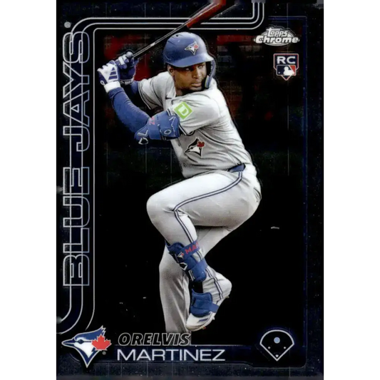 2025 topps Chrome #105 Orelvis Martinez NM-MT RC Rookie Toronto Blue Jays Baseball Card - Baseball Card Single
