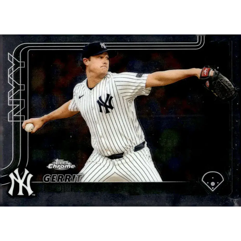 2025 topps Chrome #110 Gerrit Cole NM-MT New York Yankees Baseball Card - Baseball Card Single