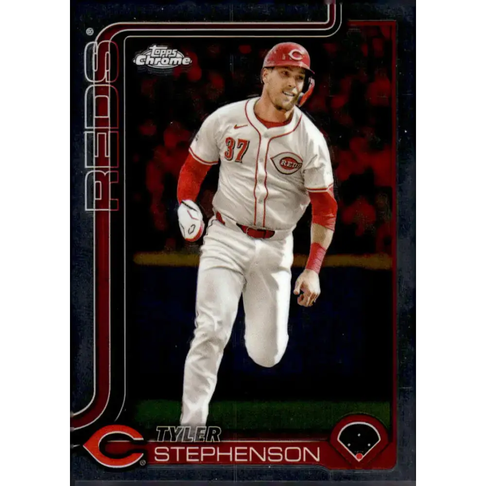 2025 topps Chrome #112 Tyler Stephenson NM-MT Cincinnati Reds Baseball Card - Baseball Card Single