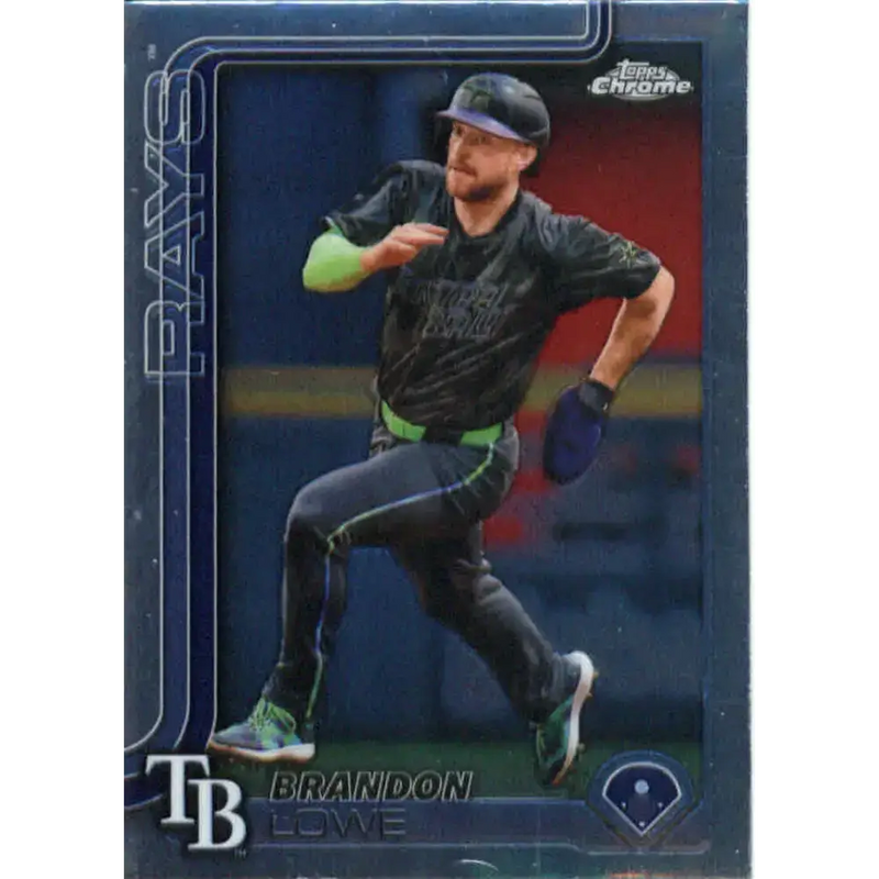 2025 topps Chrome #113 Brandon Lowe NM-MT Tampa Bay Rays Baseball Card - Baseball Card Single