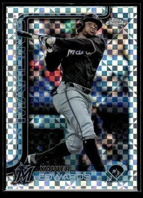 2025 Topps Chrome #115 Xavier Edwards X-Fractors - Baseball Card Single