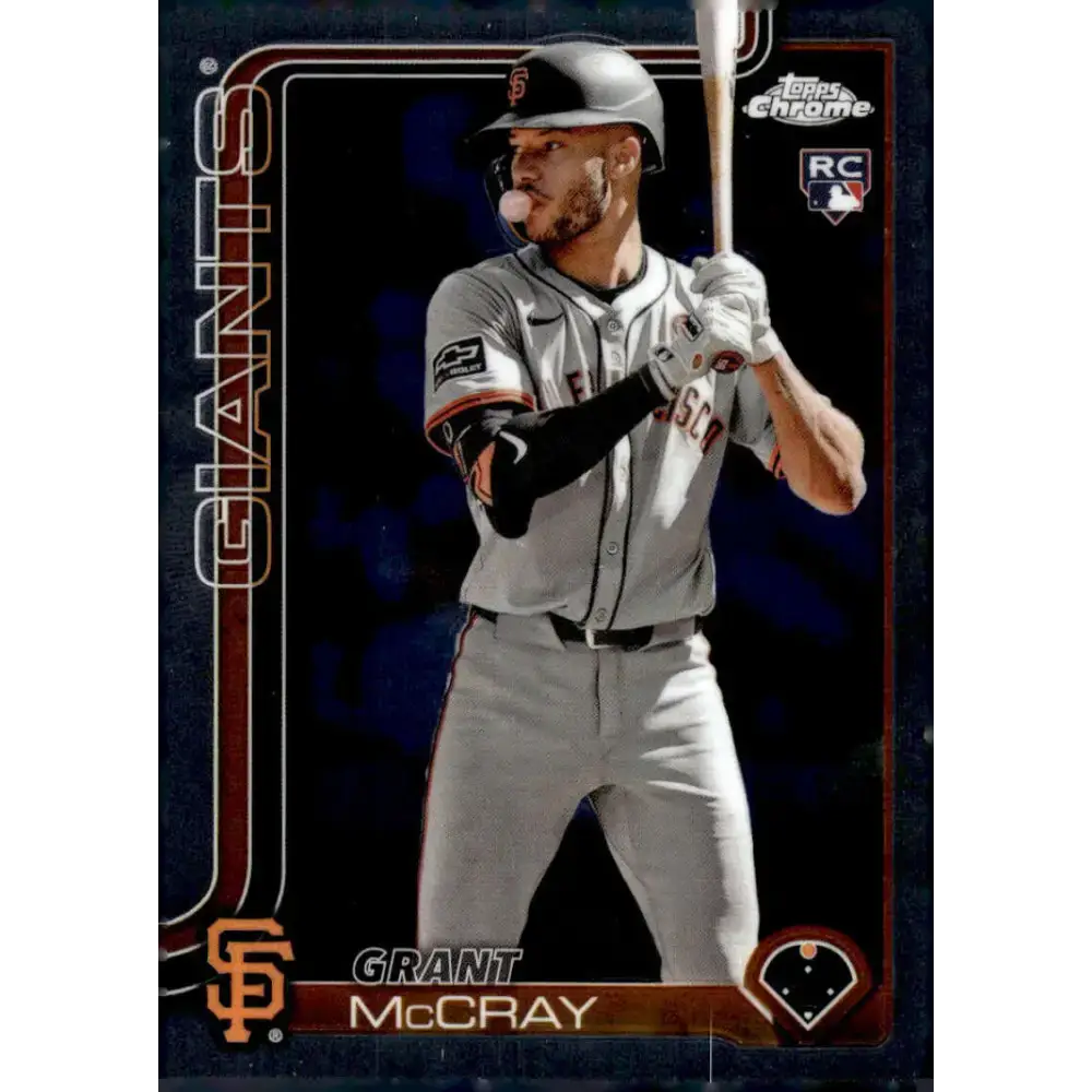 2025 topps Chrome #116 Grant McCray NM-MT RC Rookie San Francisco Giants Baseball Card - Baseball Card Single