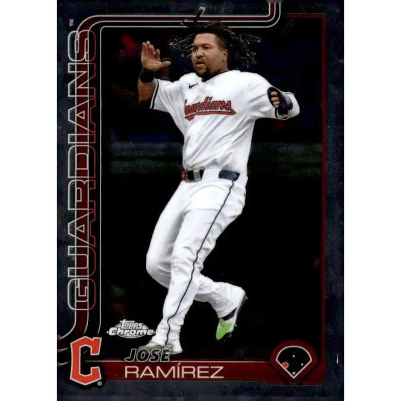 2025 topps Chrome #12 Jose Ramirez NM-MT Cleveland Guardians Baseball Card - Baseball Card Single