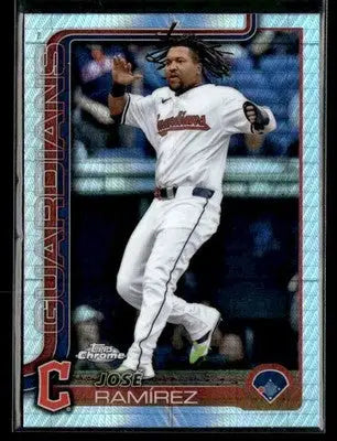 2025 Topps Chrome #12 José Ramírez Prism Refractors
