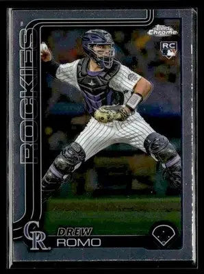 2025 Topps Chrome #124 Drew Romo - Baseball Card Single