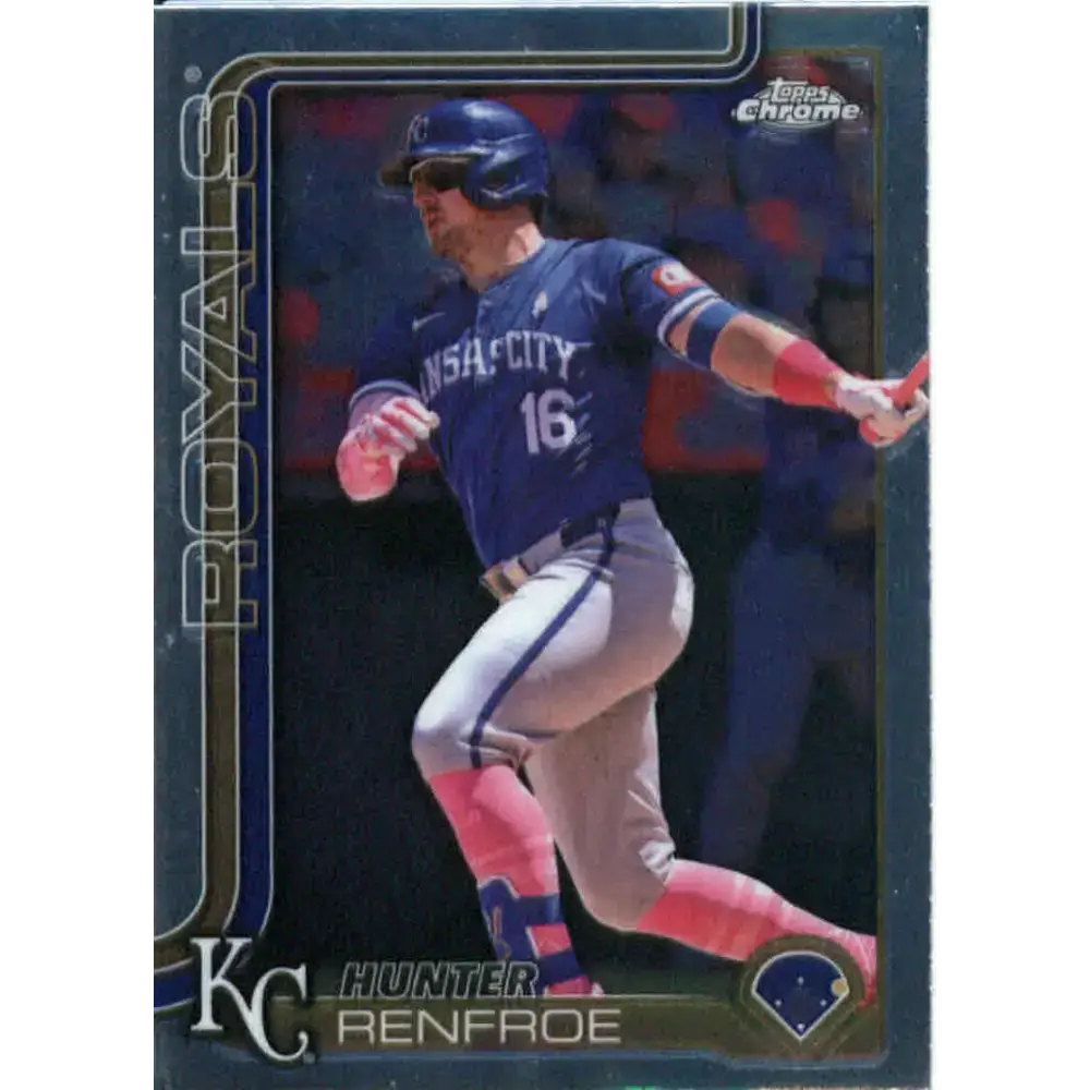 2025 topps Chrome #125 Hunter Renfroe NM-MT Kansas City Royals Baseball Card - Baseball Card Single