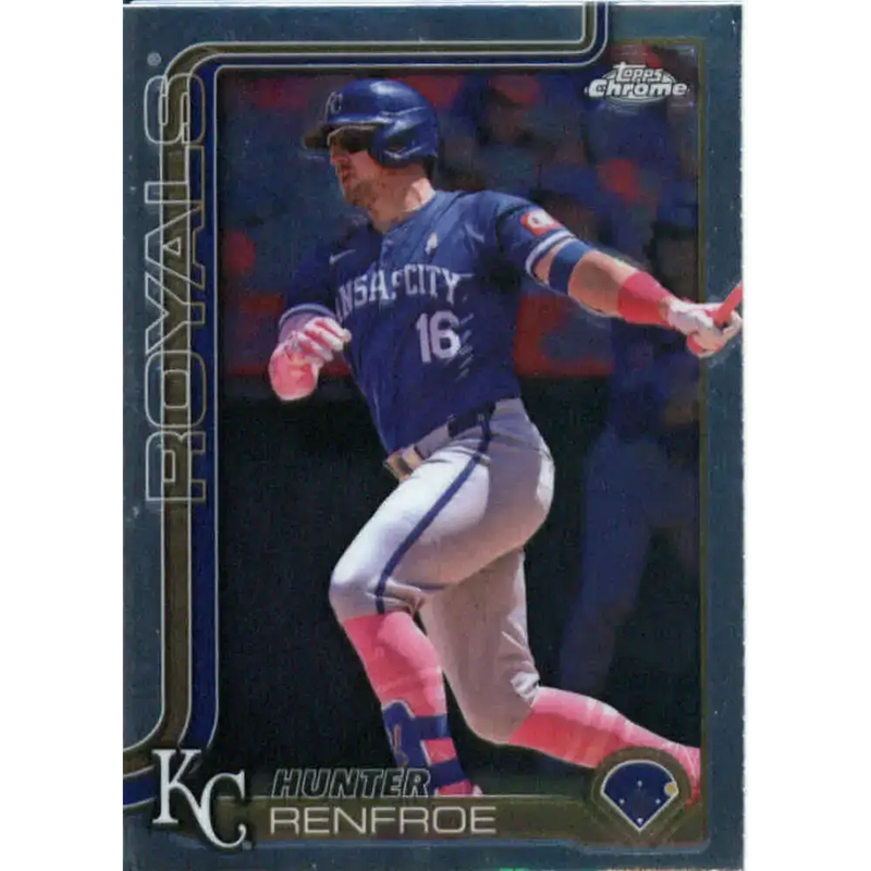 2025 topps Chrome #125 Hunter Renfroe NM-MT Kansas City Royals Baseball Card - Baseball Card Single
