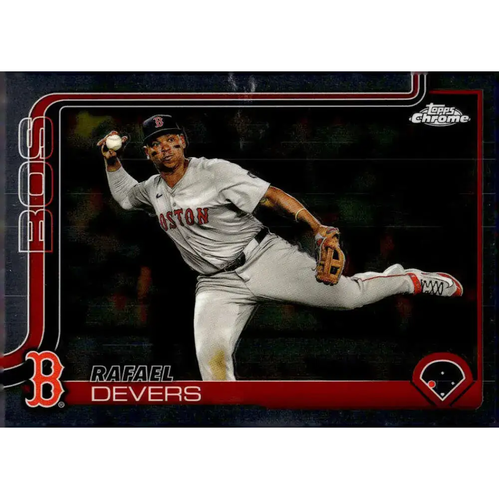 2025 topps Chrome #127 Rafael Devers NM-MT Boston Red Sox Baseball Card - Baseball Card Single