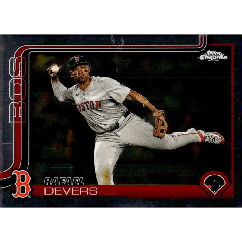 2025 topps Chrome #127 Rafael Devers NM-MT Boston Red Sox Baseball Card - Baseball Card Single