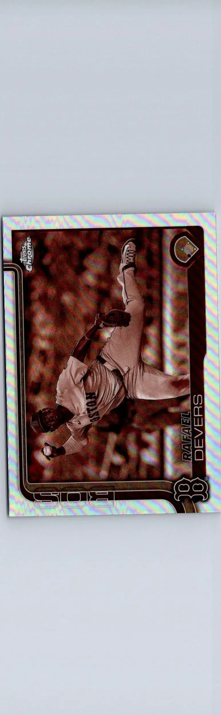 2025 Topps Chrome #127 Rafael Devers Sepia Refractors - Baseball Card Single