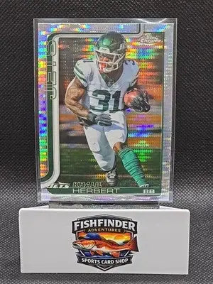 2025 Topps Chrome #131 Khalil Herbert New York Jets Pulsar Refractor - Football Card Single