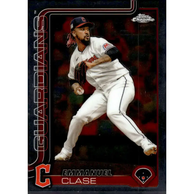 2025 topps Chrome #135 Emmanuel Clase NM-MT Cleveland Guardians Baseball Card - Baseball Card Single