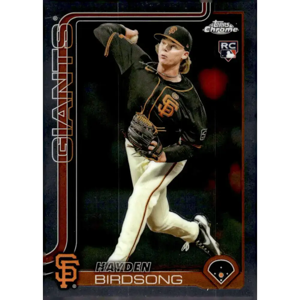 2025 topps Chrome #138 Hayden Birdsong NM-MT RC Rookie San Francisco Giants Baseball Card - Baseball Card Single
