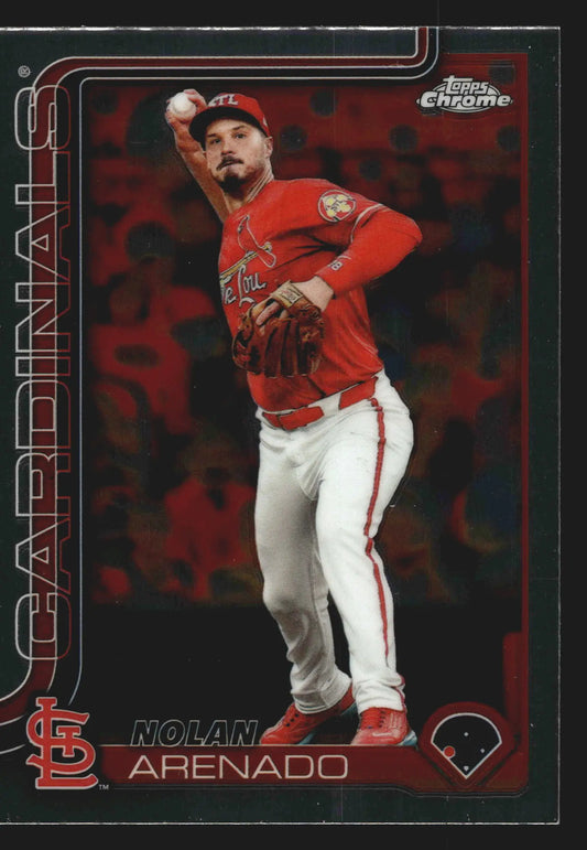 2025 Topps Chrome #14 Nolan Arenado St. Louis Cardinals - Baseball Card Single