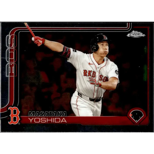 2025 topps Chrome #141 Masataka Yoshida NM-MT Boston Red Sox Baseball Card - Baseball Card Single