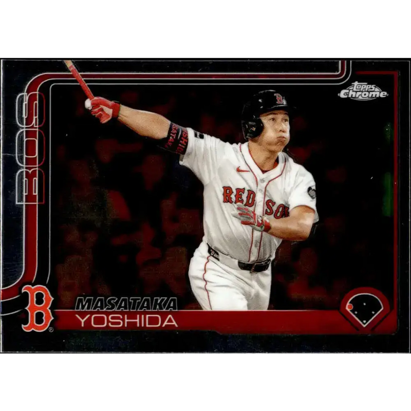 2025 topps Chrome #141 Masataka Yoshida NM-MT Boston Red Sox Baseball Card - Baseball Card Single