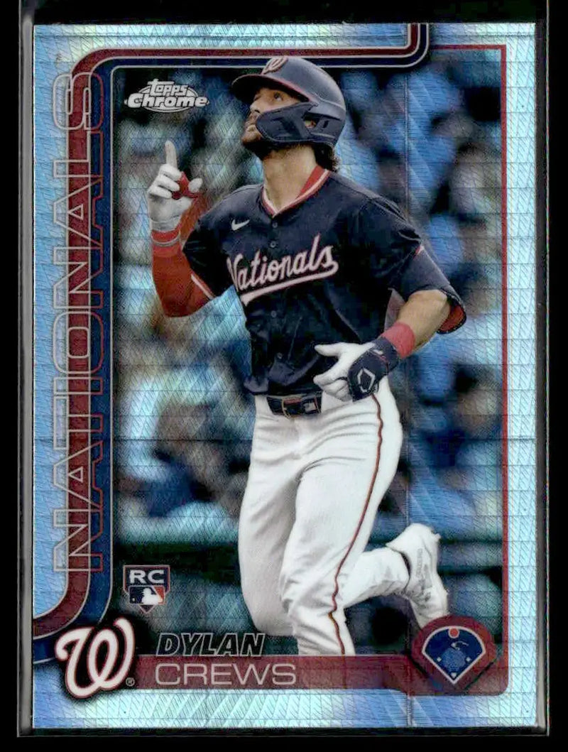 2025 Topps Chrome #146 Dylan Crews Prism Refractors - Baseball Card Single