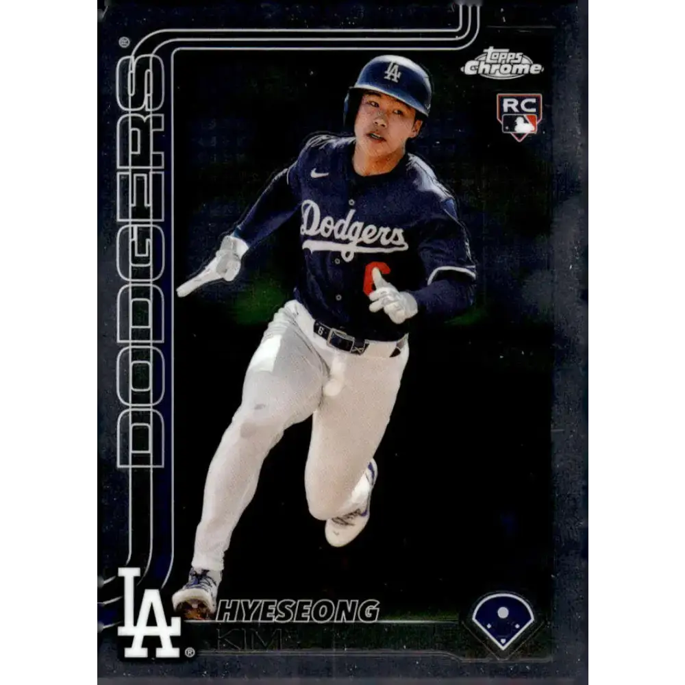 2025 topps Chrome #152 Hyeseong Kim NM-MT RC Rookie Los Angeles Dodgers Baseball Card - Baseball Card Single