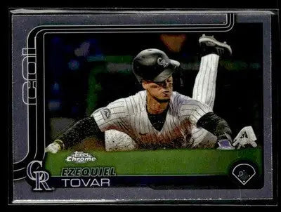 2025 Topps Chrome #154 Ezequiel Tovar - Baseball Card Single