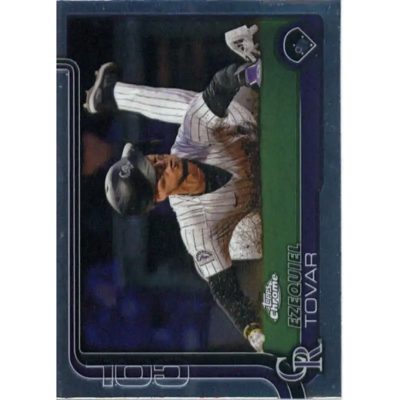 2025 topps Chrome #154 Ezequiel Tovar NM-MT Colorado Rockies Baseball Card - Baseball Card Single