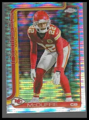 2025 Topps Chrome #154 Trent McDuffie Pulsar Refractor