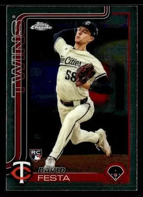 2025 Topps Chrome #156 David Festa - Baseball Card Single