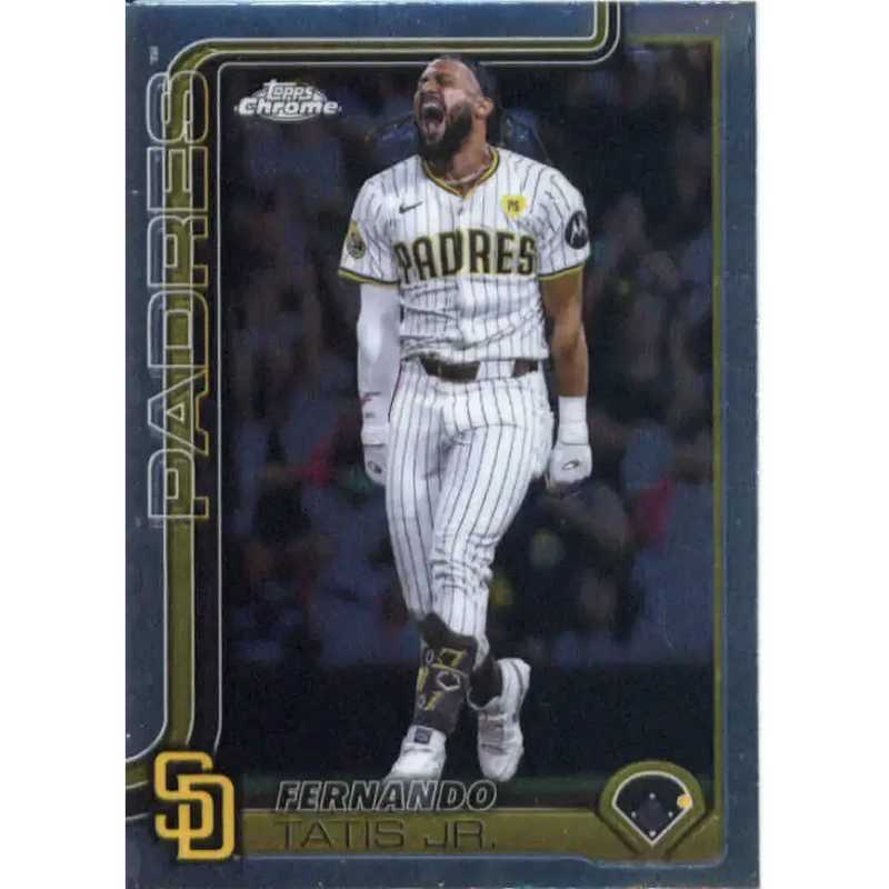 2025 topps Chrome #159 Fernando Tatis Jr. NM-MT San Diego Padres Baseball Card - Baseball Card Single