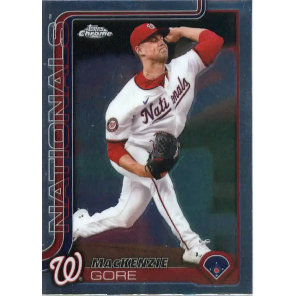 2025 topps Chrome #160 MacKenzie Gore NM-MT Washington Nationals Baseball Card - Baseball Card Single