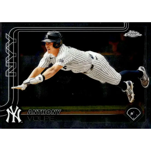 2025 topps Chrome #162 Anthony Volpe NM-MT New York Yankees Baseball Card - Baseball Card Single