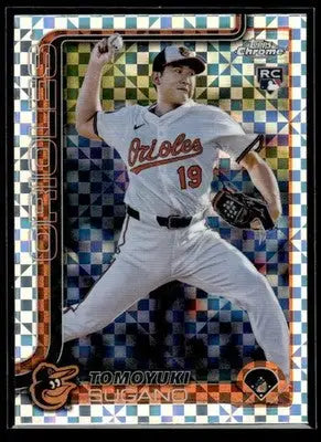 2025 Topps Chrome #166 Tomoyuki Sugano X-Fractors - Baseball Card Single