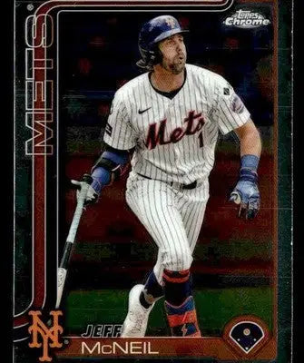 2025 Topps Chrome #167 Jeff McNeil - Baseball Card Single