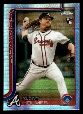 2025 Topps Chrome #169 Grant Holmes Prism Refractors - Baseball Card Single
