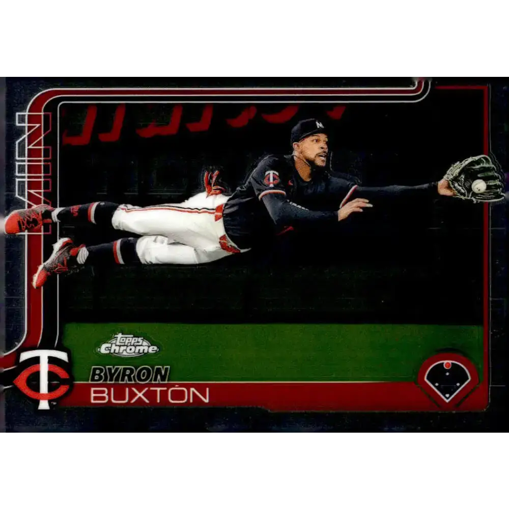 2025 topps Chrome #172 Byron Buxton NM-MT Minnesota Twins Baseball Card - Baseball Card Single