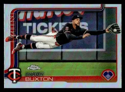 2025 Topps Chrome #172 Byron Buxton Refractors - Baseball Card Single