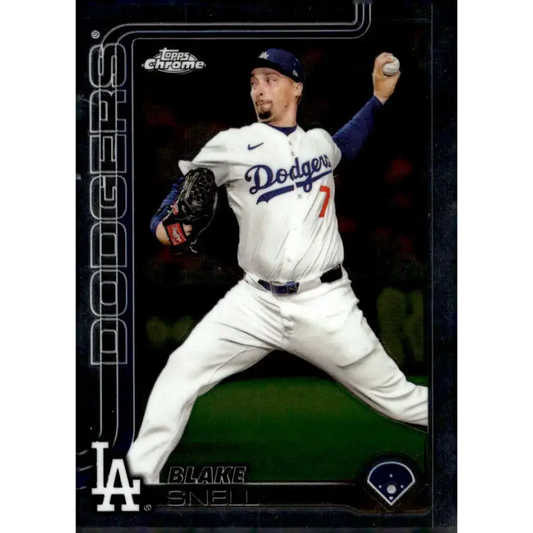 2025 topps Chrome #175 Blake Snell NM-MT Los Angeles Dodgers Baseball Card - Baseball Card Single