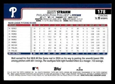 2025 Topps Chrome #178 Matt Strahm - Baseball Card Single