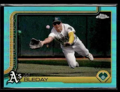 2025 Topps Chrome #183 JJ Bleday Aqua Refractors #/199 - Baseball Card Single